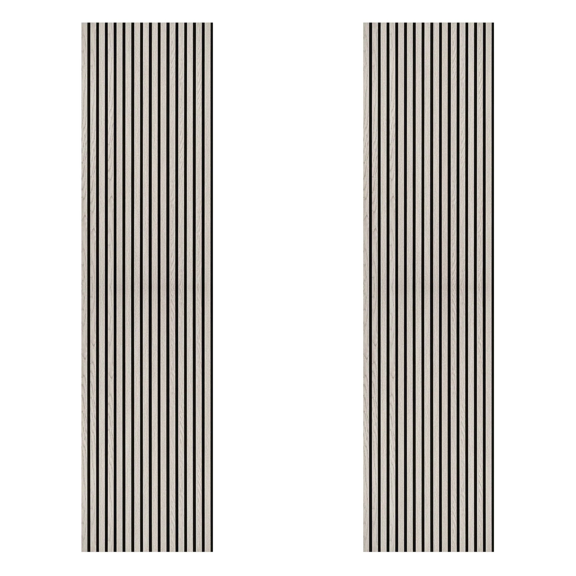 Acoustic Slat Wood Wall Panel - Grey - 2400 - 2 Pack