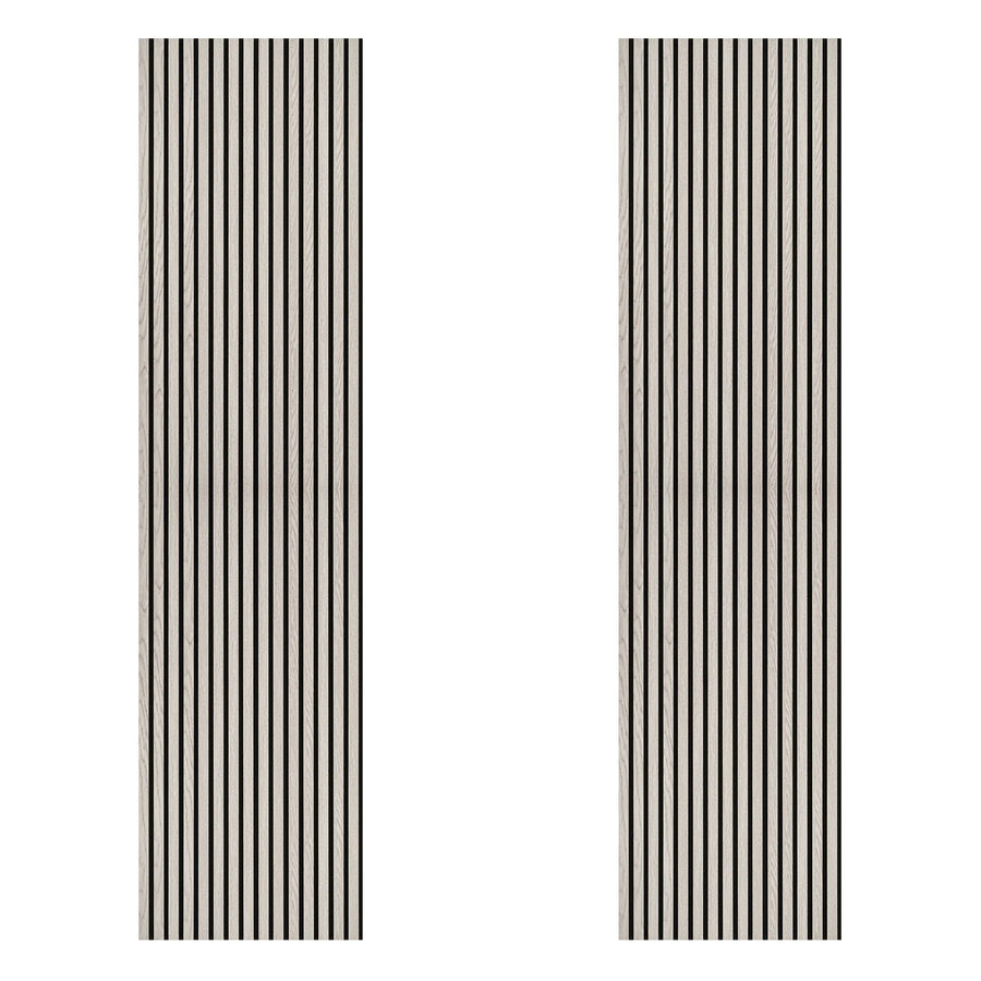 Acoustic Slat Wood Wall Panel - Grey - 2400 - 2 Pack
