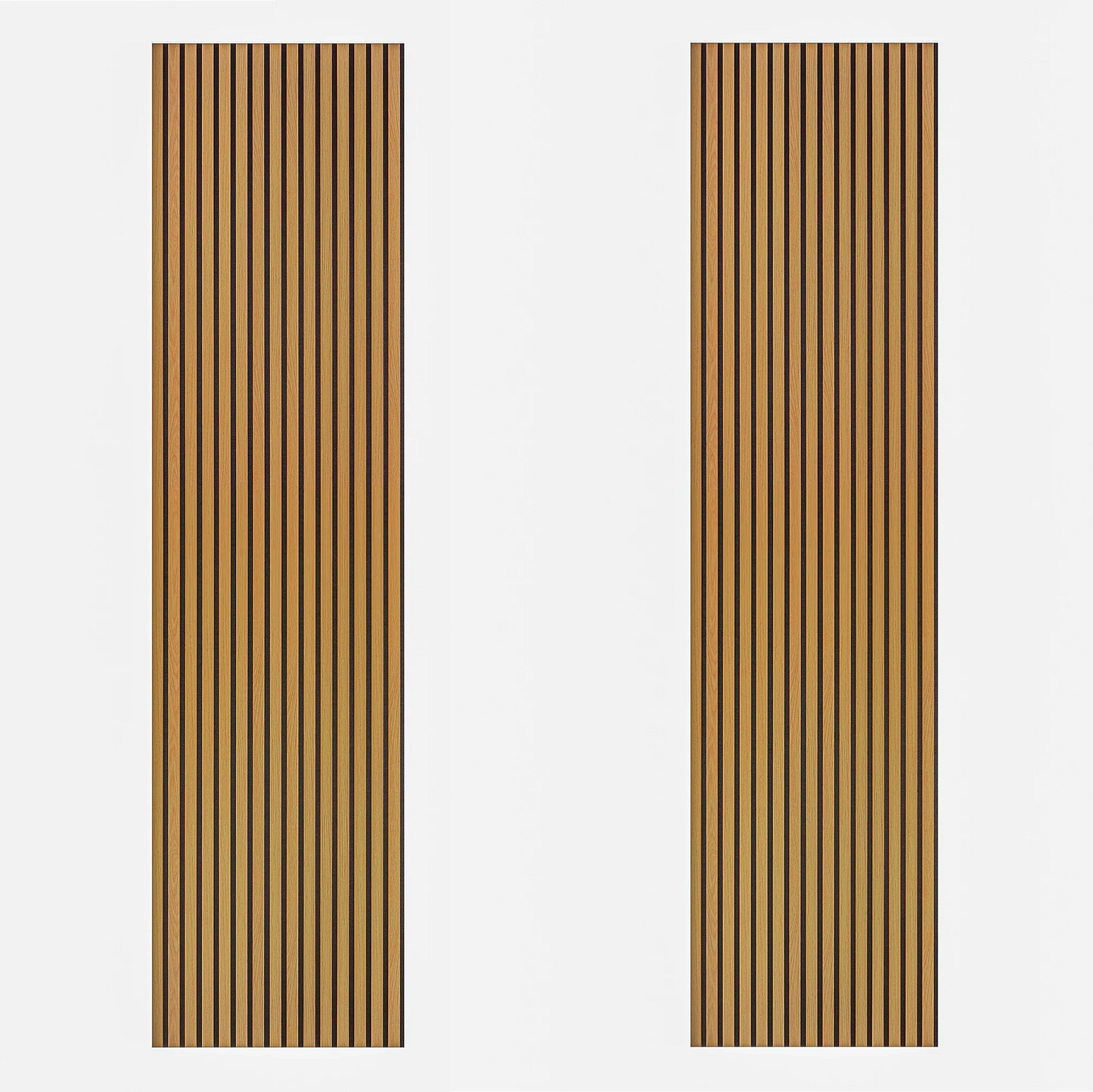 Acoustic Slat Wood Wall Panel - Oak - 2400 - 2 Pack