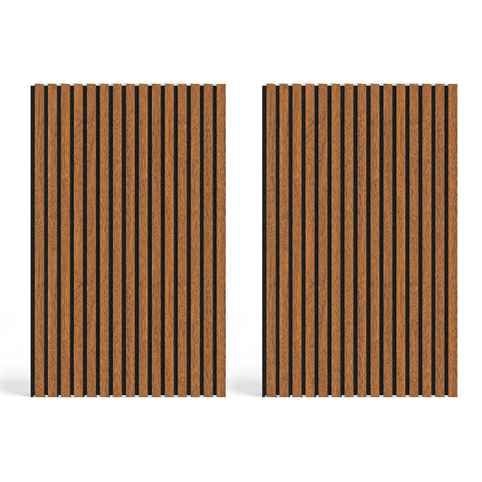 Acoustic Slat Wood Wall Panel - WALNUT - 1200 - 2 Pack