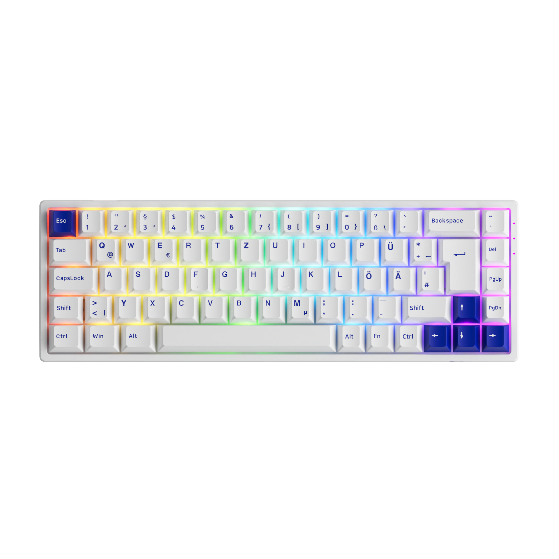 Blue on White 3068B Plus ISO - ISO-DE / Akko CS Jelly Purple