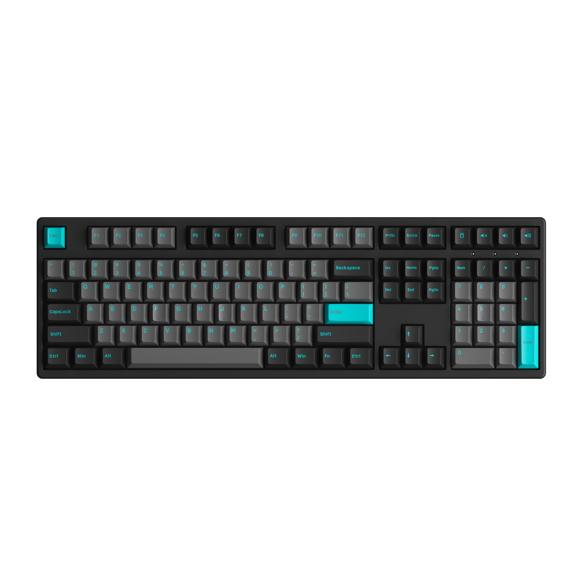 Black & Cyan 3108 Plus - Akko CS Wine Red