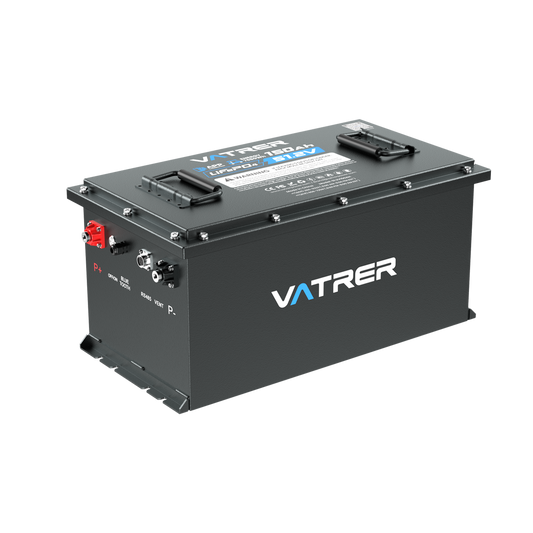 Vatrer 48V 150Ah Lithium Golf Cart Battery 200A BMS 7680Wh Max 10.24kW Power Output