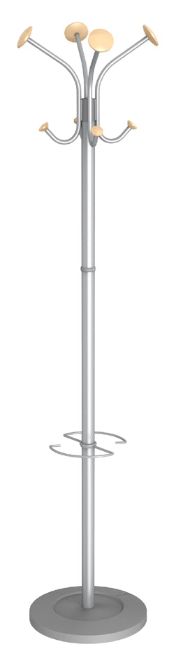 ALBA Garderobeständer , VIENA, , (H)1.770 mm, silbergrau