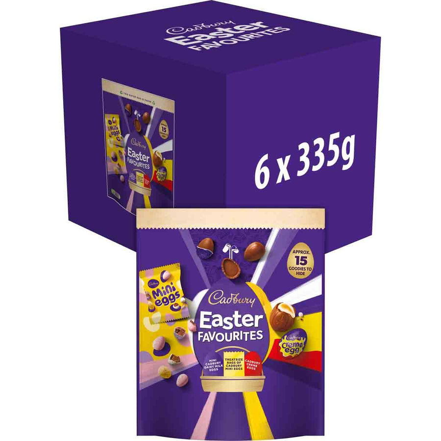 Cadbury Easter Favourites Chocolate Pouch with Mini Eggs 335g (Box of...