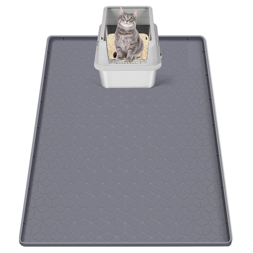 33.8" x 22" Rhombus Silicone Mat Litter Trapping Mat - 33.8"x22"