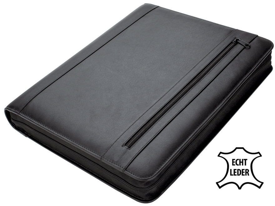 Alassio Orgamappe , CESENA, , A4, Leder, schwarz