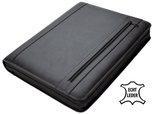 Alassio Orgamappe , CESENA, , A4, Leder, schwarz