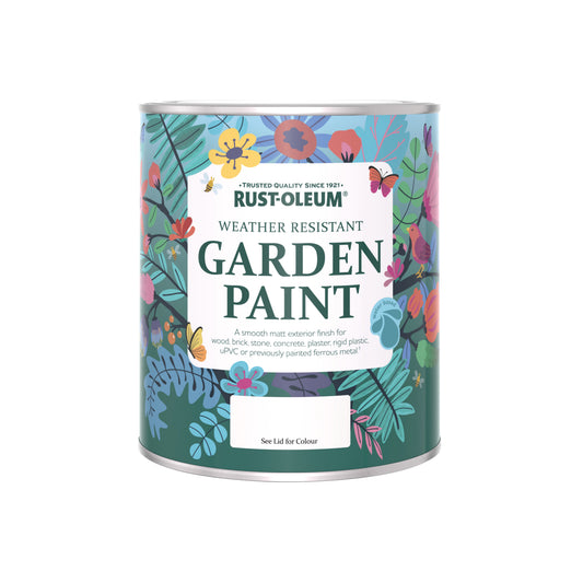 Rust-Oleum Black Matt Finish Garden Paint - Black Sand 750ml