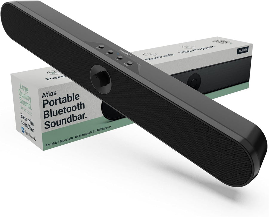 Majority Atlas Portable Bluetooth Soundbar for TV & Computer