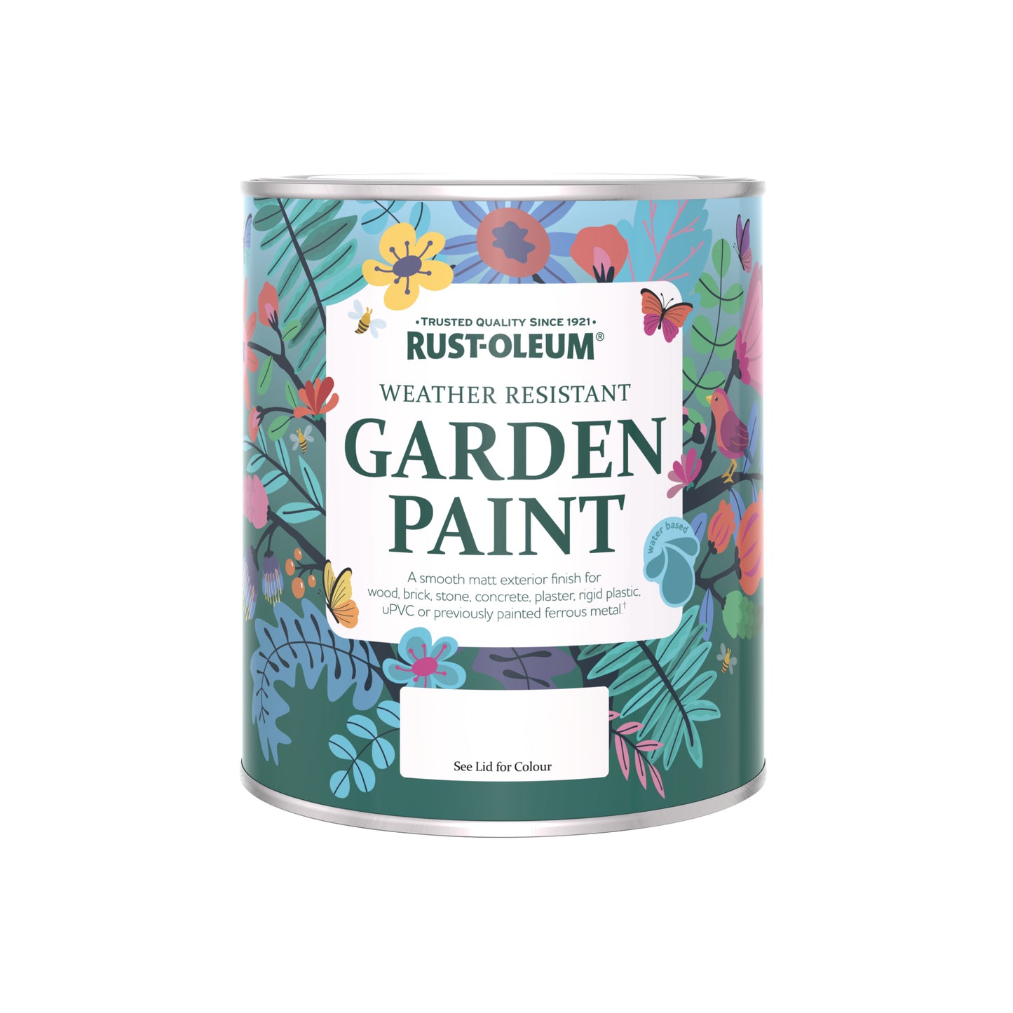 Rust-Oleum Grey Matt Finish Garden Paint - Torch Grey 750ml