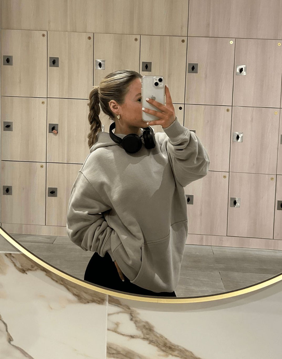 The Oversized Pullover Hoodie in Ashwood - XX-Small / Ash Wood