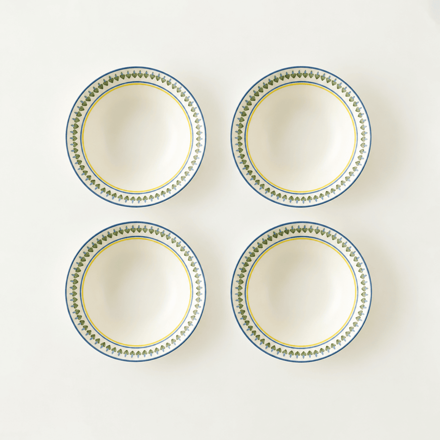 Lemoncello Porcelain Soup Bowls (Set of 4)