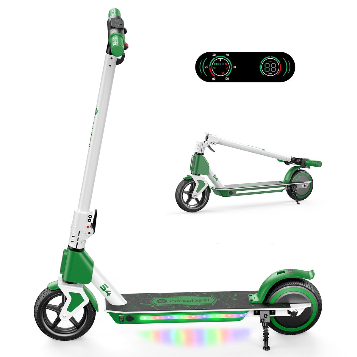 isinwheel® S4 Electric Scooter for Kids - S4 Green / 1