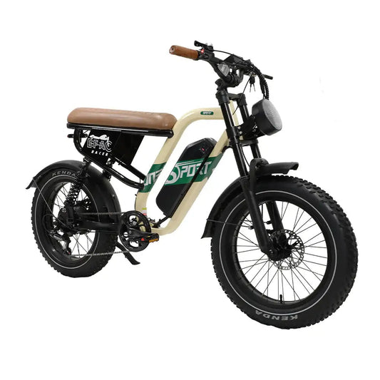 OneSport W66 500W 20-Inch Fat Tire Full Suspension Electric Bike with 48V 13.5Ah Battery and App Support