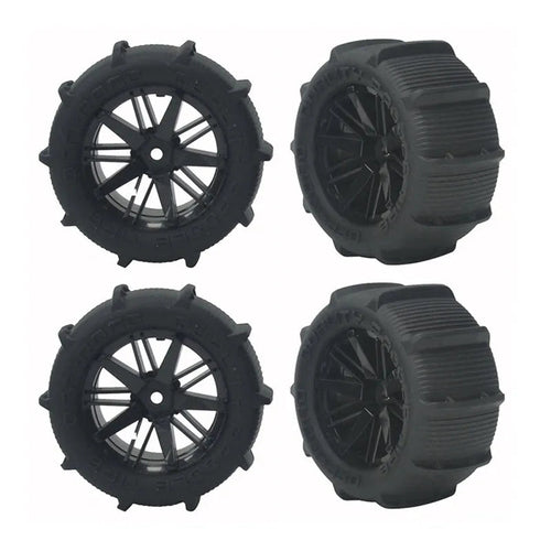 80mm Snow Sand Tires Wheels for Wltoys 1/14 1/16 144010 104001 124016 124017 RC Car(Pack of 4)