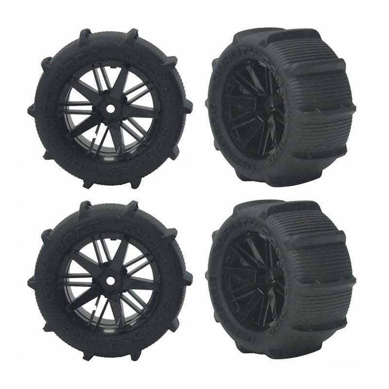 80mm Snow Sand Tires Wheels for Wltoys 1/14 1/16 144010 104001 124016 124017 RC Car(Pack of 4)
