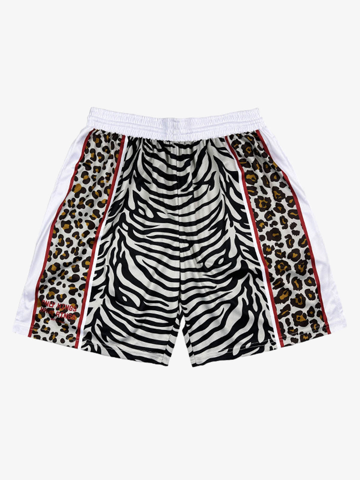 Mixed Animal Print Soccer Shorts - Leopard / S