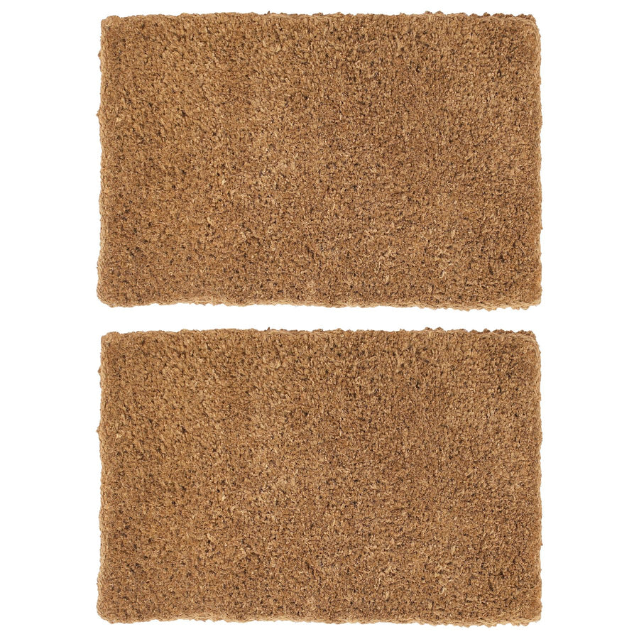 Premium Handmade 90cm x 60cm Coir Doormats - Pack of Two