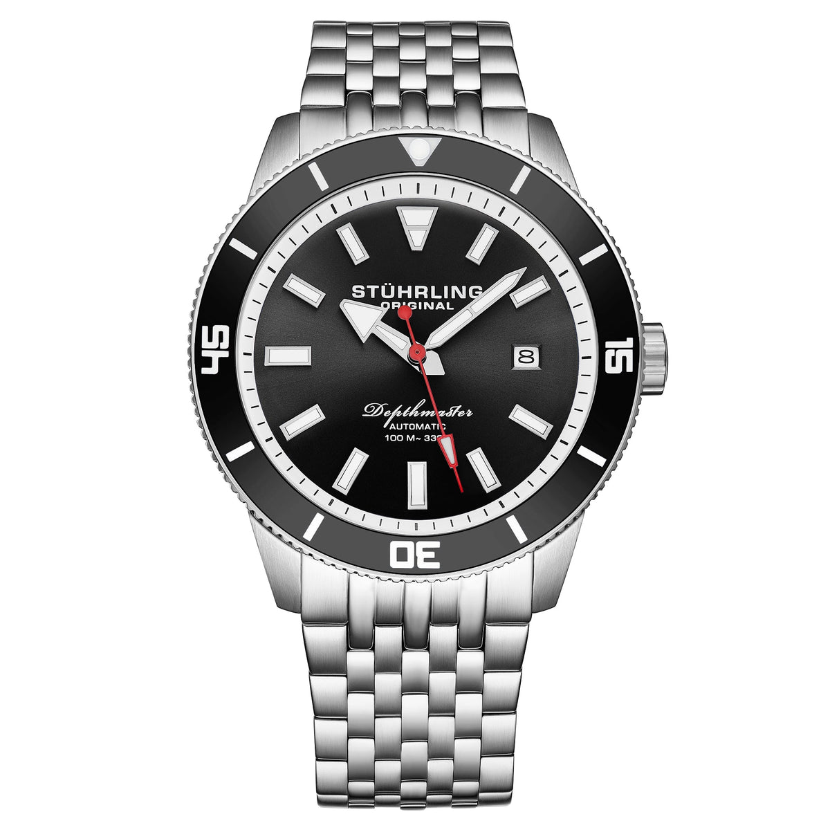 Depthmaster 4086 Men's Aquadiver - Black Dial, Stainless Steel Bracelet