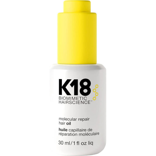 K18 Molecular Repair Hair Oil 30ml: Leave-In Hair Treatment Serum for Damaged Hair Repair & Hydration