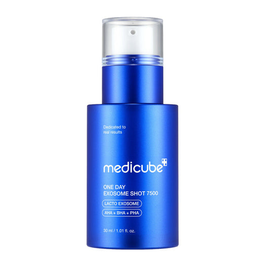 Medicube Face Care Ampoule: One Day Exosome Shot Pore Ampoule 7500 for Targeted Pore Care and Hydration, 30ml Bottle