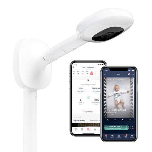 Nanit Baby Monitor Pro Smart Camera with Wall Mount, HD Video, Sleep Tracking, Two-Way Audio, Night Vision, Secure App Control