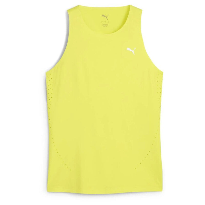 PUMA Women's Run Cloudspun Tank - Lemon Sherbert | Lightweight Athletic Workout Top for Running & Training