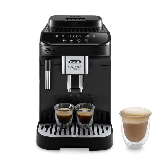 De'Longhi Magnifica Evo Fully Automatic Bean to Cup Coffee Machine, Black with Manual Milk Frother for Home Barista Quality