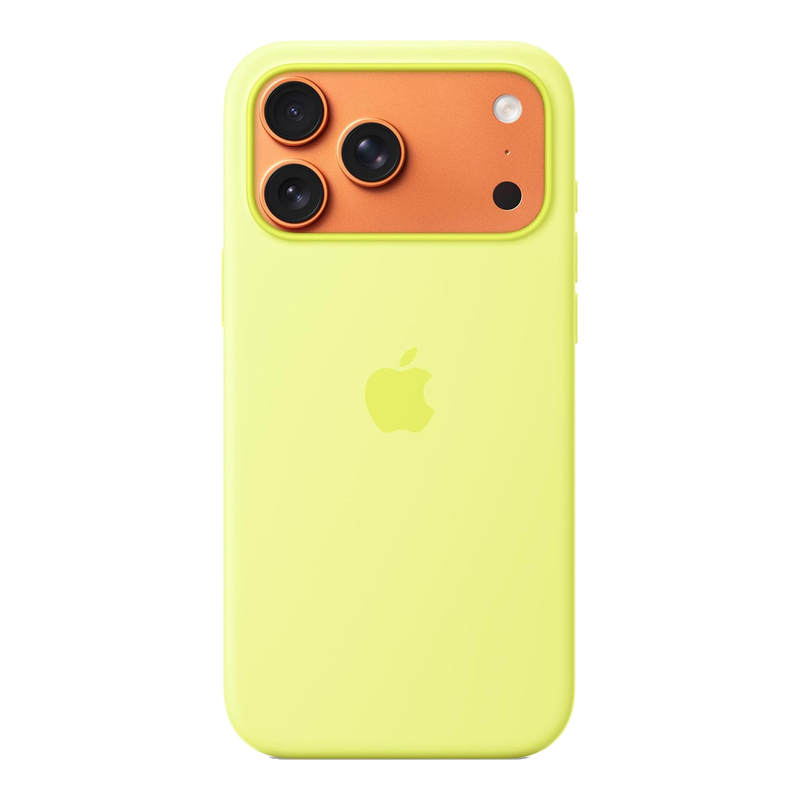 Apple iPhone 17 Pro Max Silicone Case with MagSafe – Neon Yellow