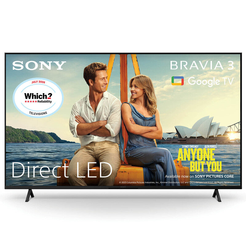 Sony 50 Inch BRAVIA 3 LED 4K HDR Smart Google TV with Dolby Vision, Dolby Atmos & Playstation Remote Play