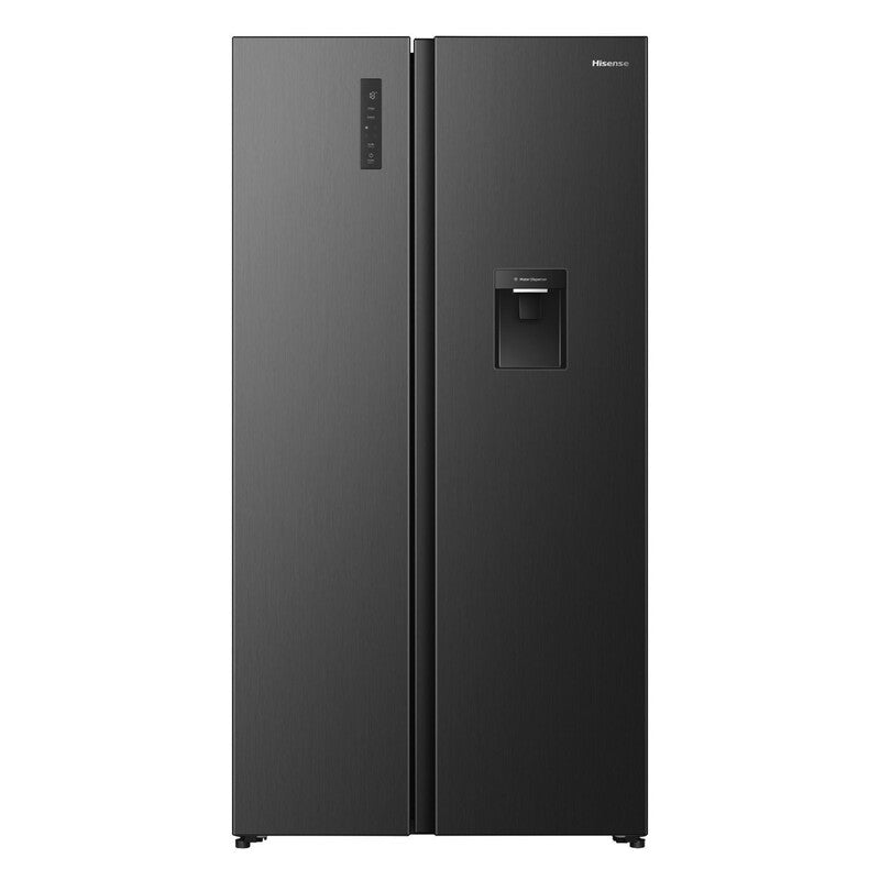 Hisense RS3P558NMFD PureFlat 91cm American Fridge Freezer – 541L, Black Stainless Steel, Total No Frost, D Energy Rating