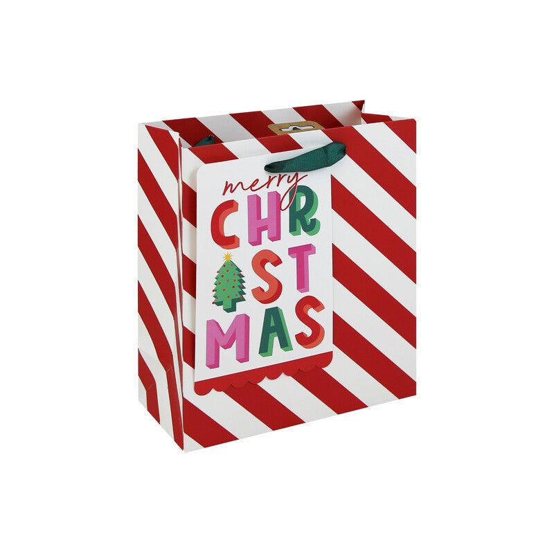 Merry Christmas Candy Cane FSC Medium Gift Bag