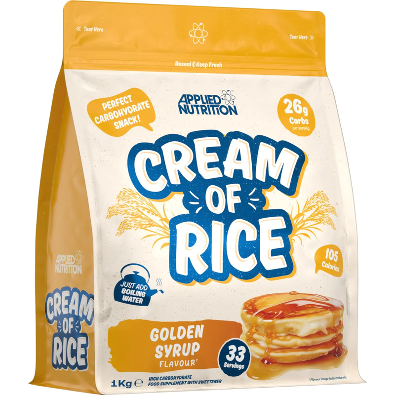 Applied Nutrition Cream of Rice Energy Nutrition Golden Syrup - 1kg