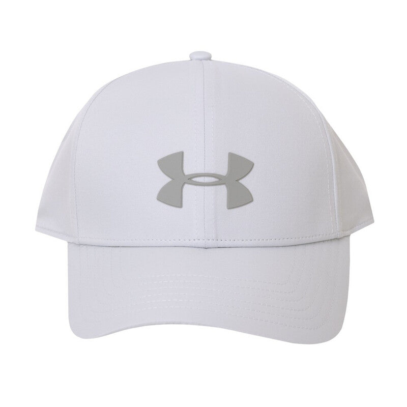 Under Armour Men's Blitzing Low Storm Adjustable Cap | Performance Hat in Halo Gray/Steel, One Size Fits Most