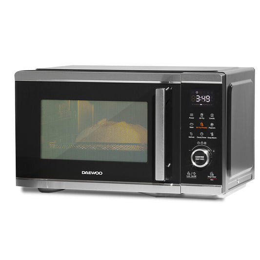 DAEWOO 5-in-1 Combination Microwave Oven & Air Fryer, 26L Capacity with Grill, Bake, Reheat and Space-Saving Design
