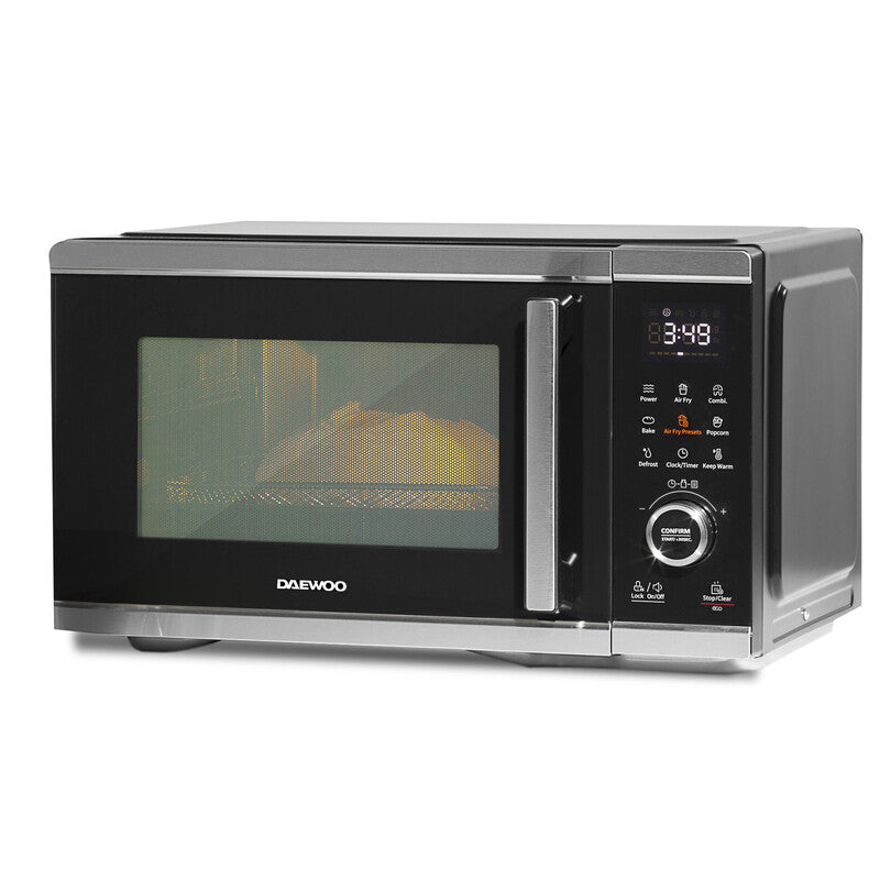 DAEWOO 5-in-1 Combination Microwave Oven & Air Fryer, 26L Capacity with Grill, Bake, Reheat and Space-Saving Design