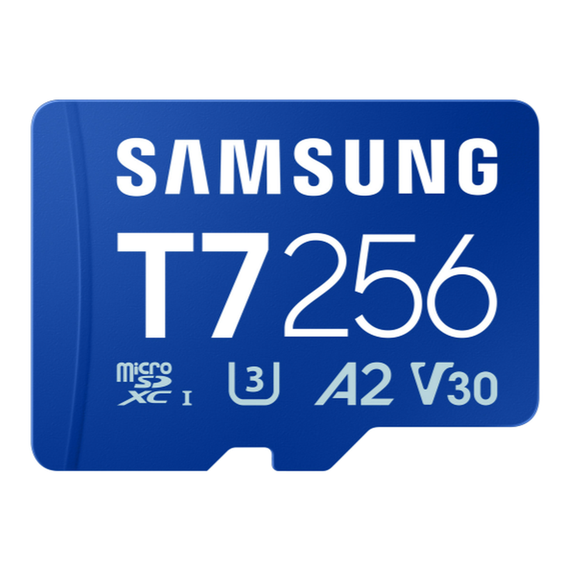 Samsung Micro SD Memory Card T7 256GB, Portable External Solid State Drive for Data Storage and Backup
