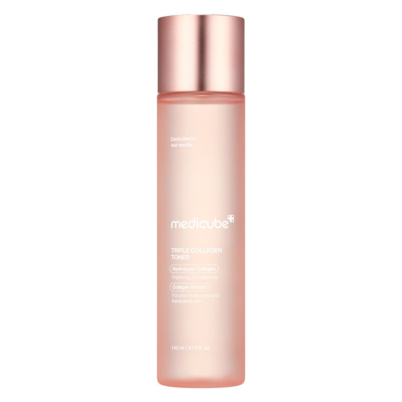 Medicube Triple Collagen Toner | Hydrating Korean Face Care for Toning & Prepping | Replenishing 140ml Bottle