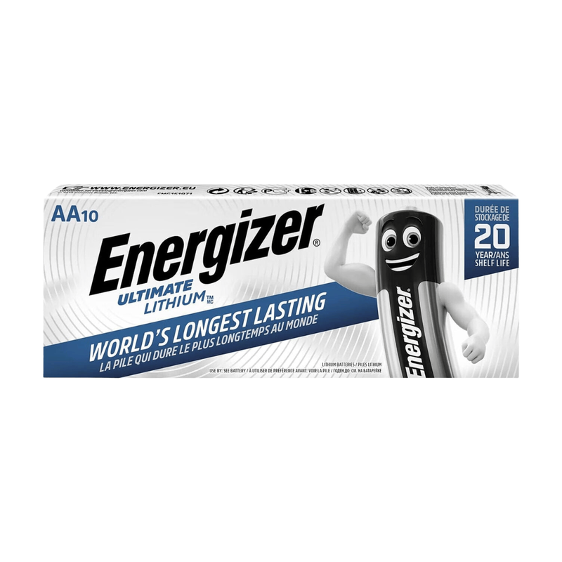 Energizer AA Ultimate Lithium Batteries – Pack of 10