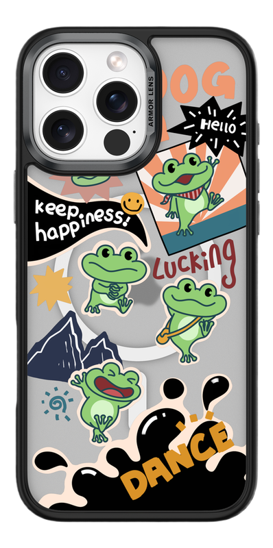 COMMA Cultural Series Magnetic Phone Case - iPhone16 Pro - Lucky Frog