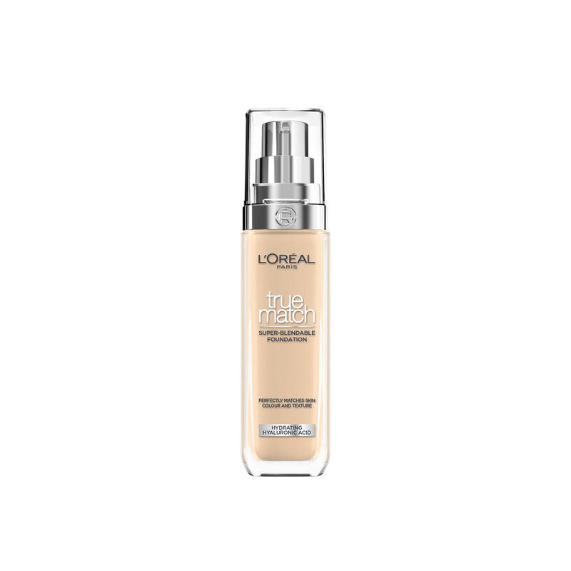 L'Oréal Paris True Match Hydrating Foundation in 2N Vanilla - 30ml of Natural, Radiant Coverage for a Flawless Complexion