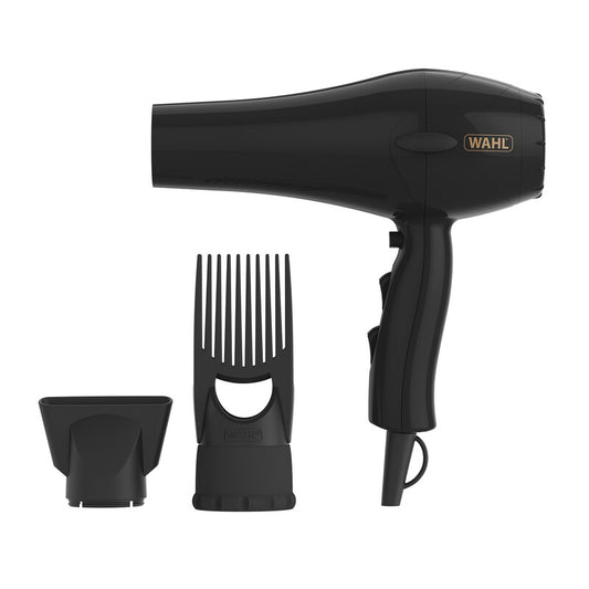 WAHL PowerPik 2 Hair Dryer for Afro Textured Hair, 1500W Styling Dryer with OnePik Attachment for Efficient Drying, Black ZY017