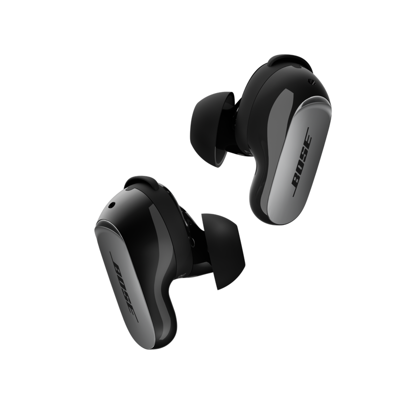 Bose QuietComfort Ultra 2nd Gen Wireless Bluetooth Noise Cancelling Earbuds in Black - Total Silence & Pure Sound