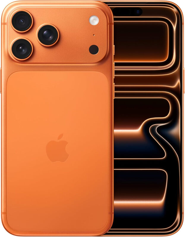 Apple iPhone 17 Pro Max 256GB Smartphone - Cosmic Orange Color. The ultimate pro camera system and A-series chip.