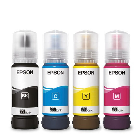 Epson EcoTank 104 Multipack | High-Yield Printer Ink Bottle Set for EcoTank Printers | Black, Cyan, Magenta, Yellow