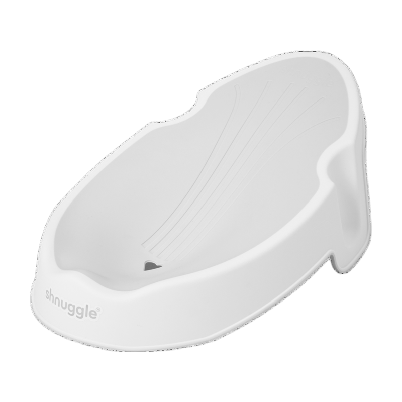 Shnuggle Baby Bathing Tubs Seats – Newborn Support in Elegant White/Grey Comfort Design for Safe and Cozy Bath Time