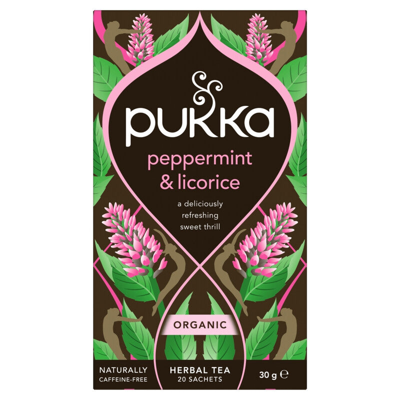 Pukka Peppermint & Liquorice Organic Herbal Tea 20 Sachets 30g
