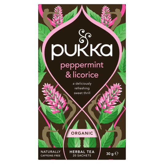 Pukka Peppermint & Liquorice Organic Herbal Tea 20 Sachets 30g