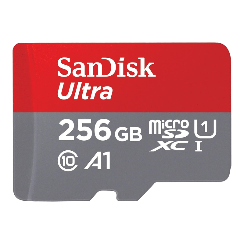 SanDisk Ultra microSDXC 256GB with SD Adapter - High-Speed Memory Card for Smartphones, Drones, and Action Cameras